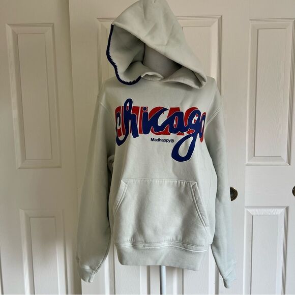 Madhappy Chicago Exclusive Unisex Cotton Fleece Hoodie in Murmur Large NEW - Picture 2 of 8